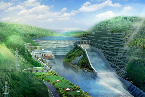 文殊镇老挝南塔河1号水电站项目